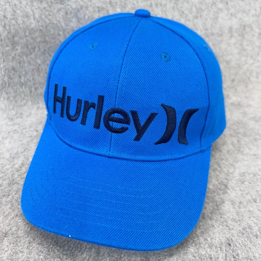 Hurley Embroidered Logo Youth Blue Snapback Hat Baseball Cap 6023-BE1 OS